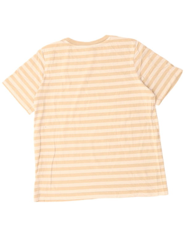 Maglietta da donna G-STAR Top UK 18 XL Cotone a righe beige