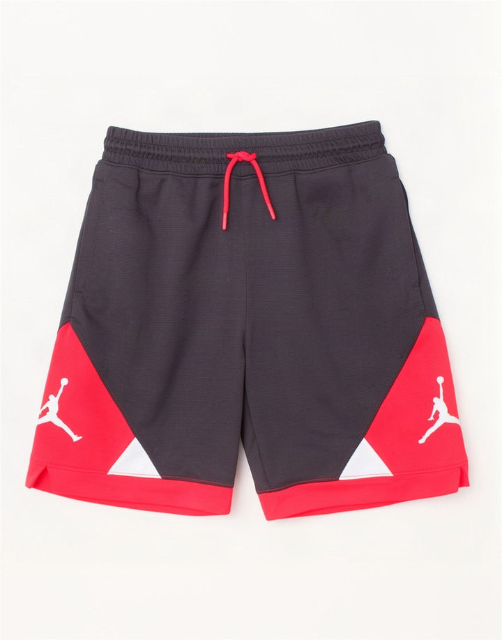 Pantaloncini sportivi Jordan da ragazzo Dri Fit 10-11 anni blocco colore nero medio