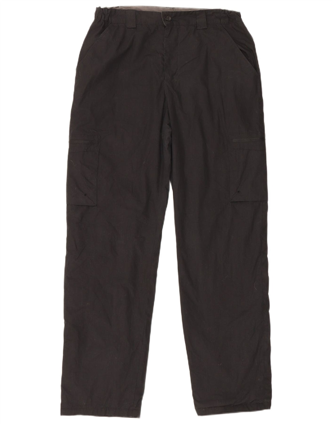 Pantaloni cargo dritti da uomo Mountain Warehouse W32 L31 poliestere nero