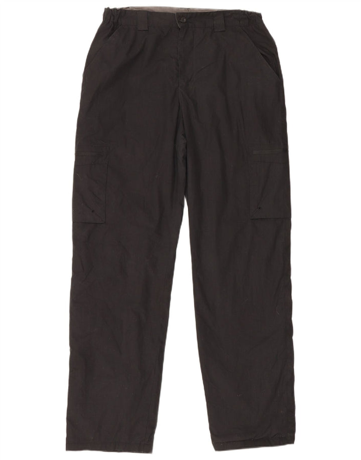 Pantaloni cargo dritti da uomo Mountain Warehouse W32 L31 poliestere nero