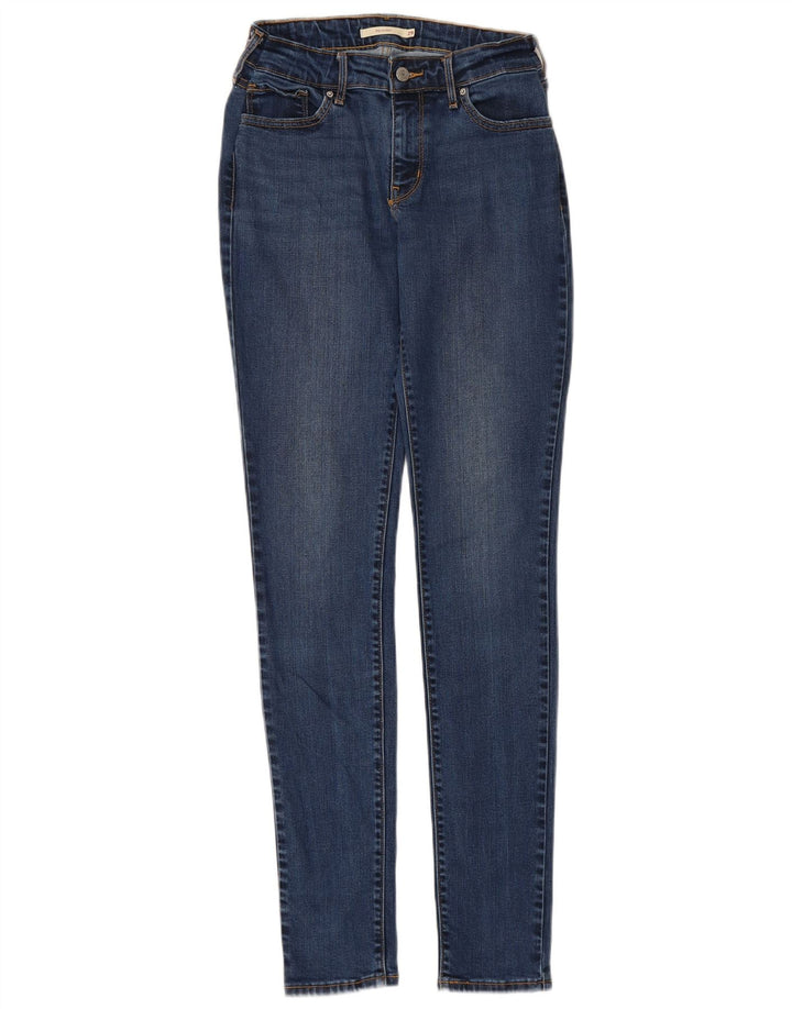 LEVI'S Jeans skinny 711 da donna W29 L34 Lyocell blu