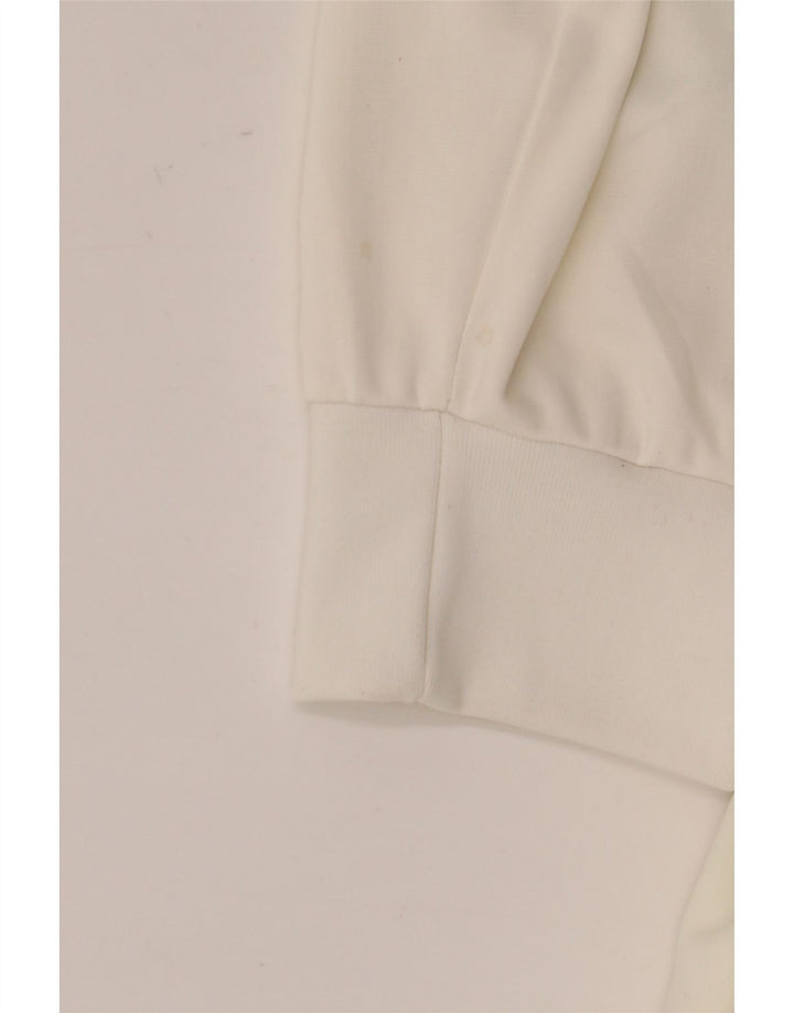 Giacca da tuta da uomo vintage 2XL in nylon color block bianco