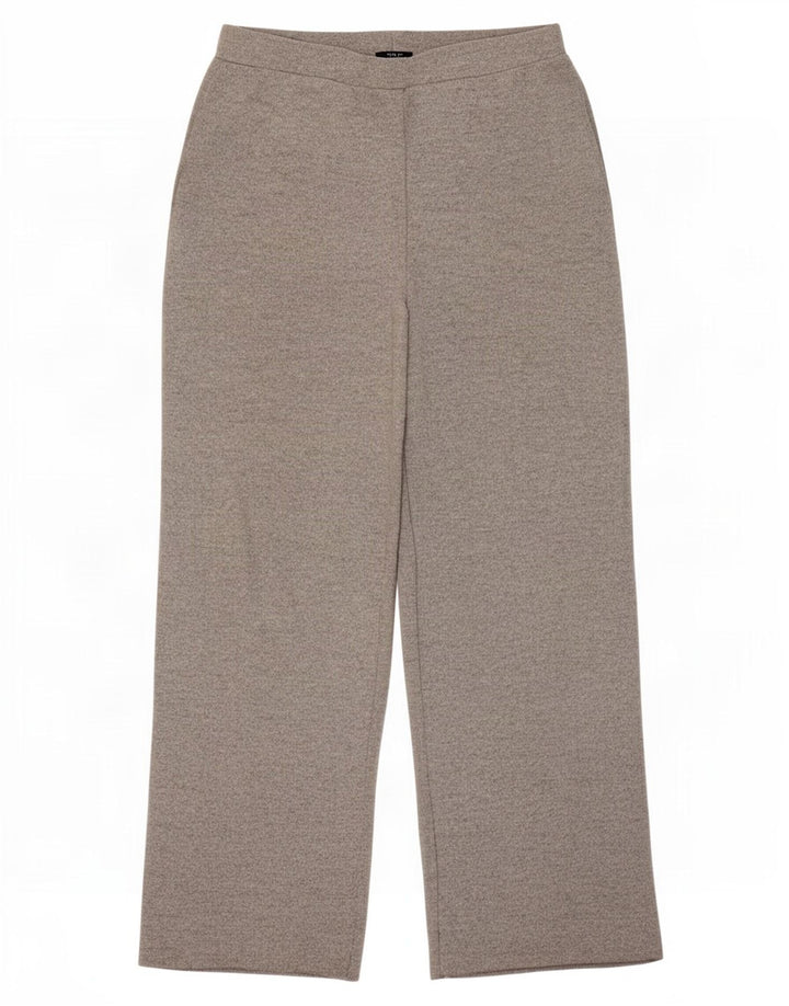 Pantaloni da tuta da donna Zara a gamba larga UK 12 Poliestere grigio medio