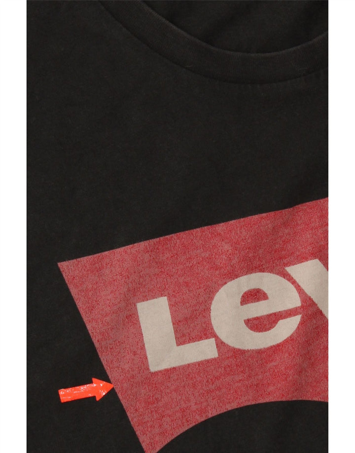 T-shirt grafica da uomo Levi's Top XL in cotone nero