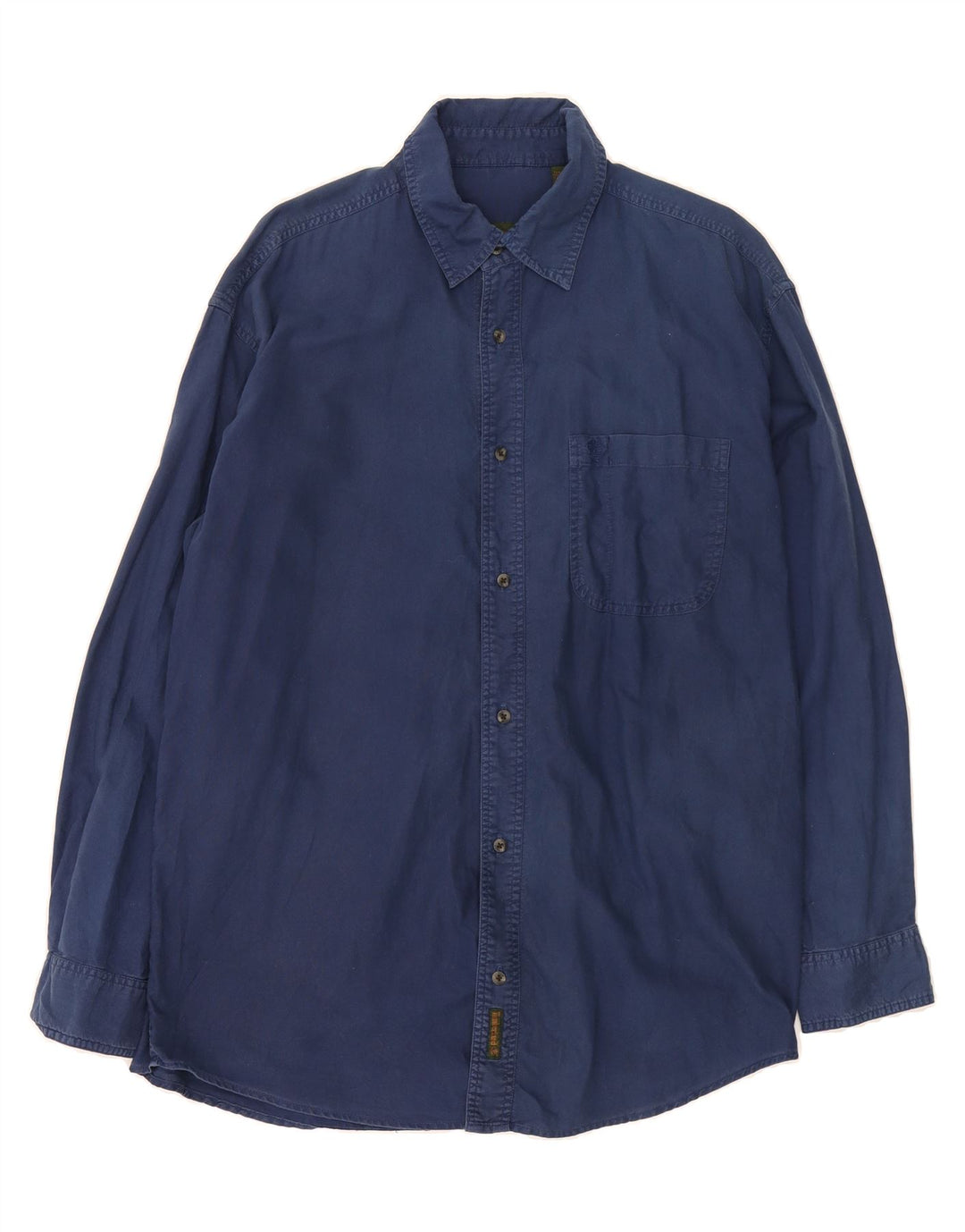 TIMBERLAND Mens Denim Shirt Large Navy Blue Cotton Vintage Timberland and Second-Hand Timberland from Messina Hembry 