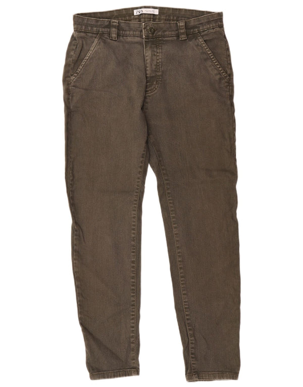 Jeans affusolati da uomo Zara EU 42 Large W32 L28 Cachi