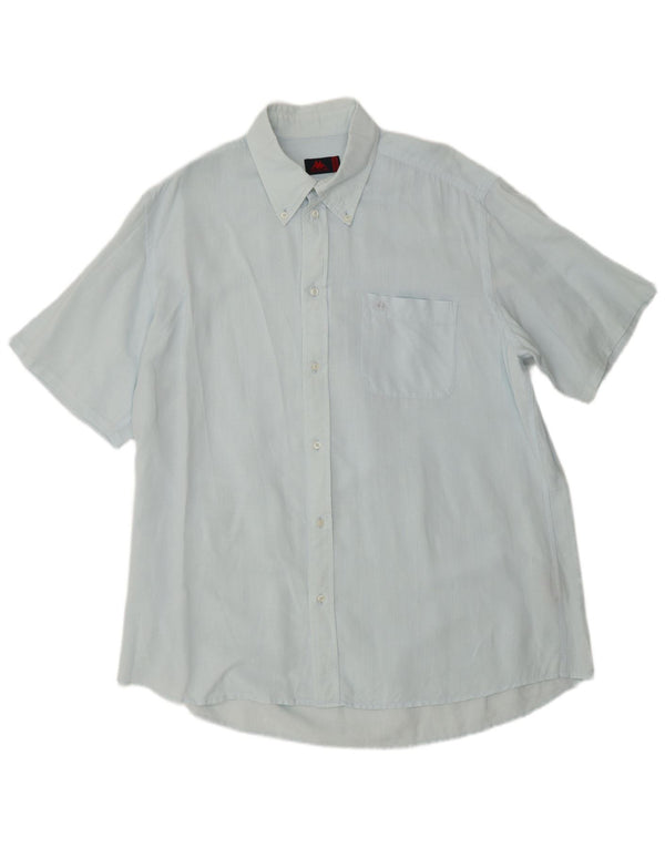 Camicia a maniche corte da uomo Kappa 2XL Lino Blu