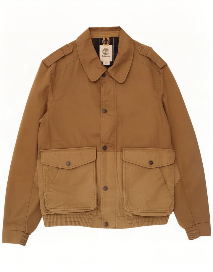 Giubbotto bomber militare da uomo Timberland UK 38 Colorblock marrone medio