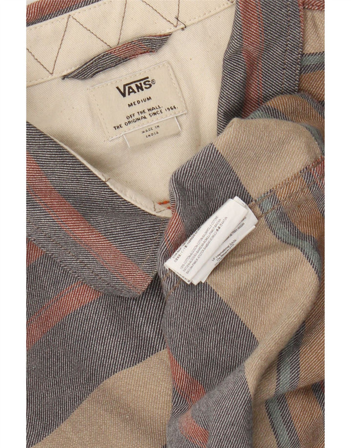 Camicia Vans da uomo in flanella di cotone a righe multicolore medio