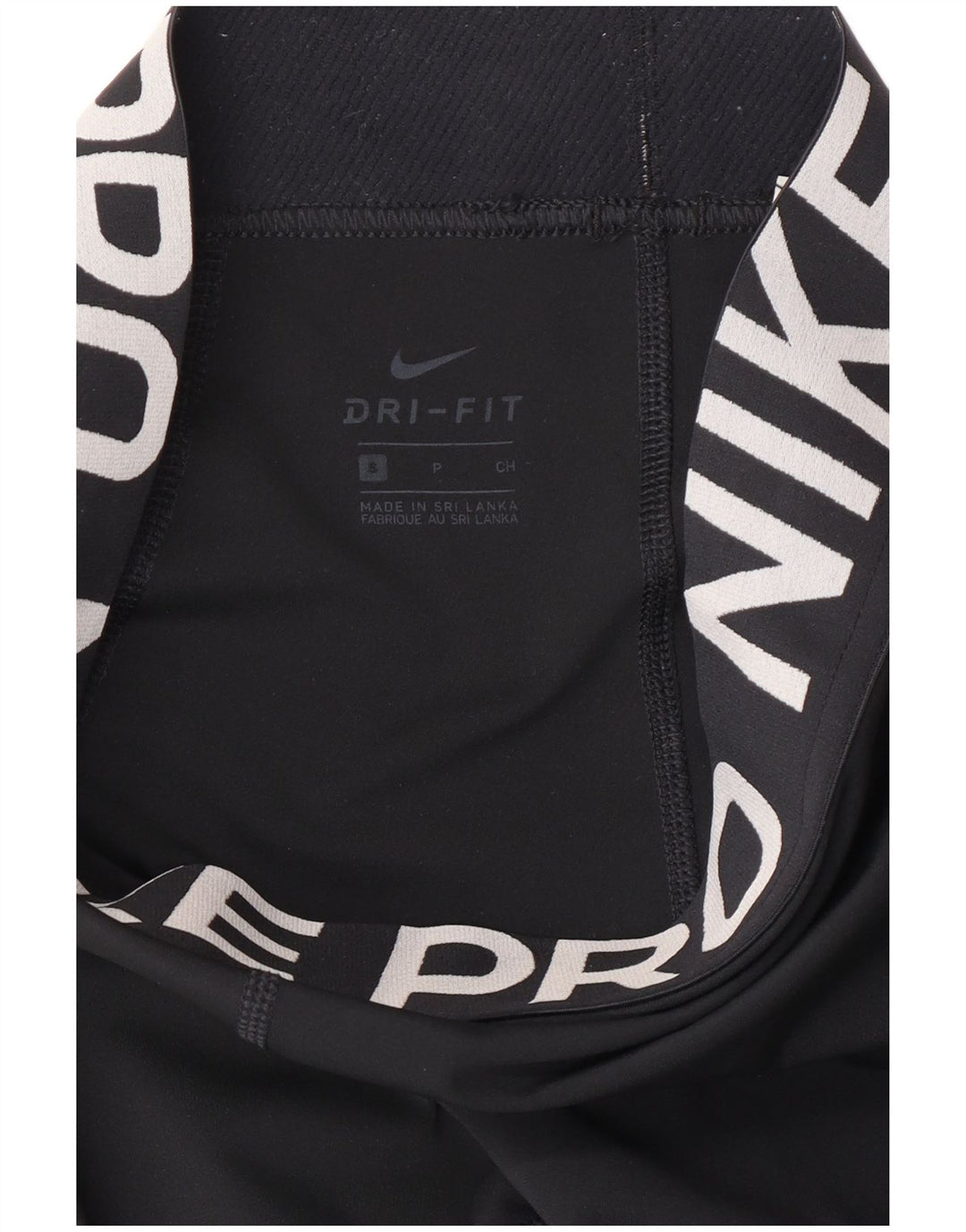 Leggings Nike Dri Fit Graphic Capri da donna UK 10 piccoli neri