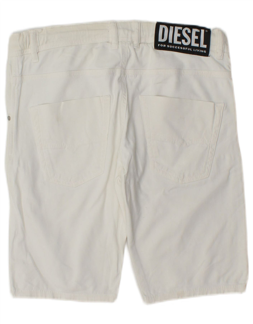 Pantaloncini casual da donna Diesel UK 14 Large W34 bianchi