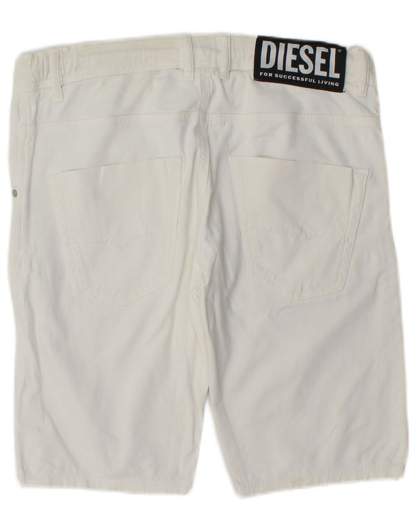 Pantaloncini casual da donna Diesel UK 14 Large W34 bianchi