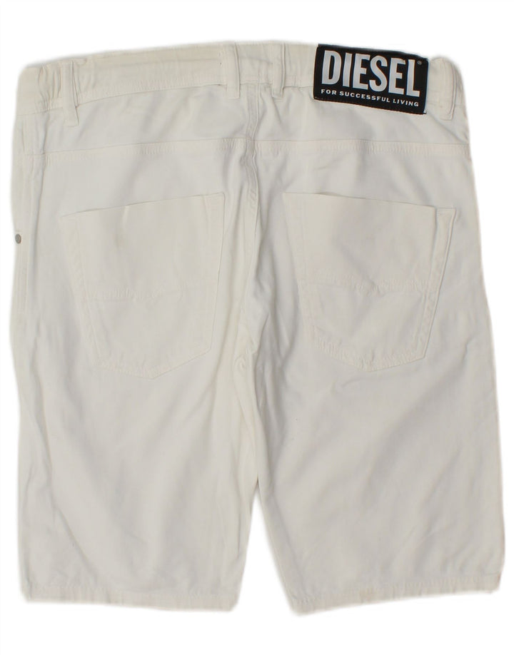 Pantaloncini casual da donna Diesel UK 14 Large W34 bianchi