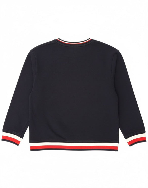 Felpa grafica da donna Tommy Hilfiger Maglione UK 16 Large Blu Navy