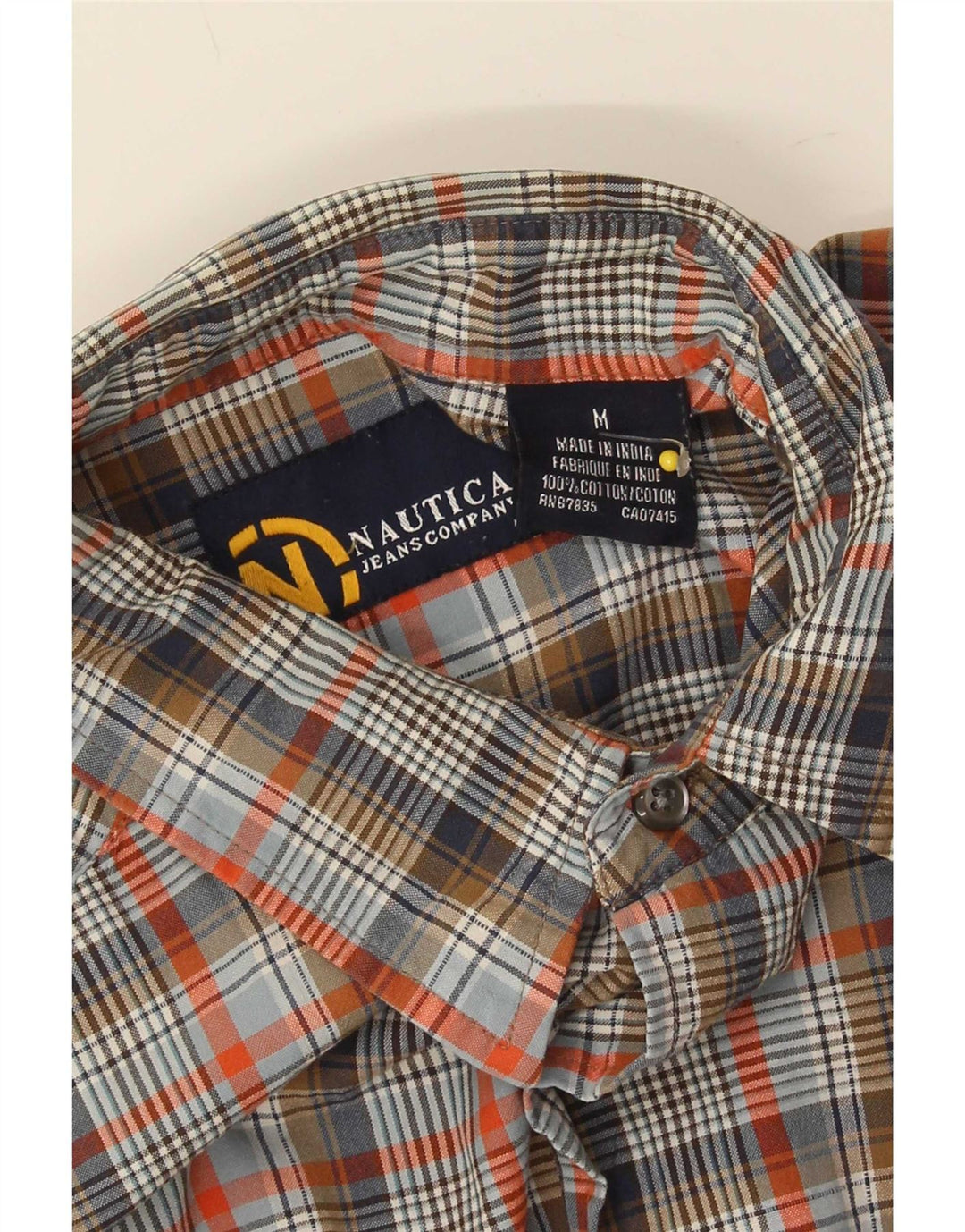 Camicia da uomo Nautica in cotone a quadri multicolore medio