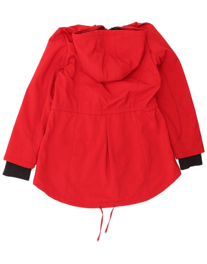 Giacca parka con cappuccio da donna French Connection UK 18 XL poliestere rosso