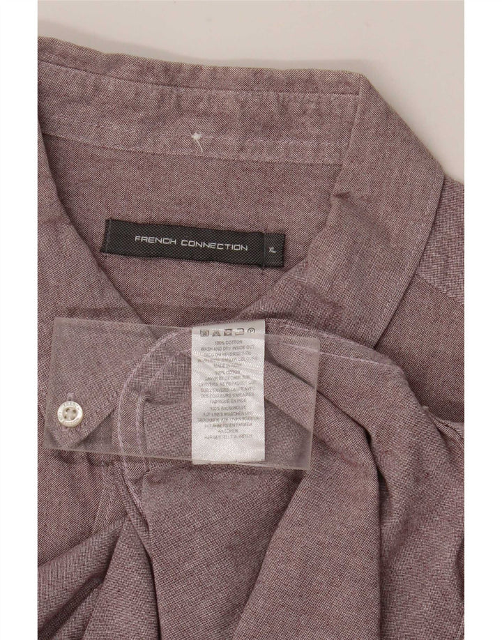 Camicia da uomo French Connection XL in cotone viola