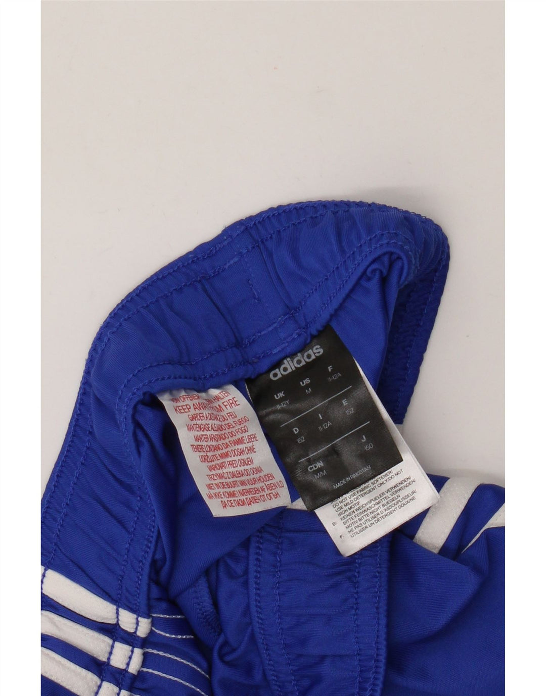 Pantaloncini sportivi Adidas Climalite da ragazzo 11-12 anni in poliestere blu