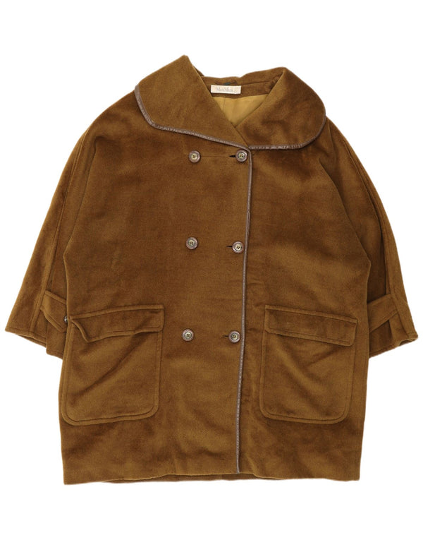 Cappotto doppiopetto oversize da donna Max Mara UK 12 Medio Cachi