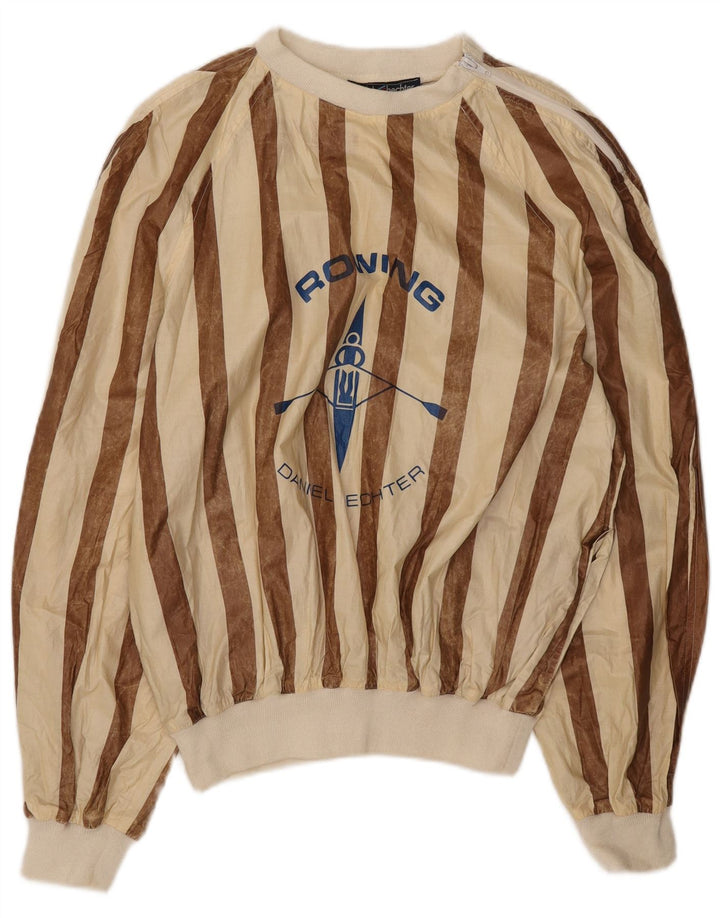 Felpa grafica da uomo Daniel Hechter IT 52 Large Beige Striped