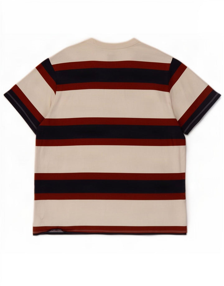 T-shirt rilassata da uomo Levi's Top XL in cotone a righe bianche