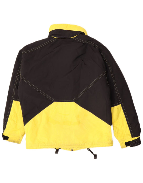 Giacca da sci con cappuccio da uomo Sergio Tacchini UK 36 Small Yellow Colourblock