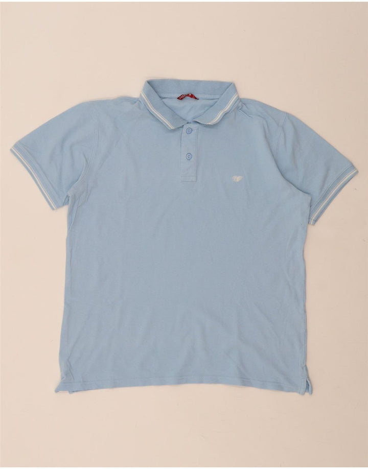 CARRERA Mens Polo Shirt XL Blue Cotton Vintage Carrera and Second-Hand Carrera from Messina Hembry 