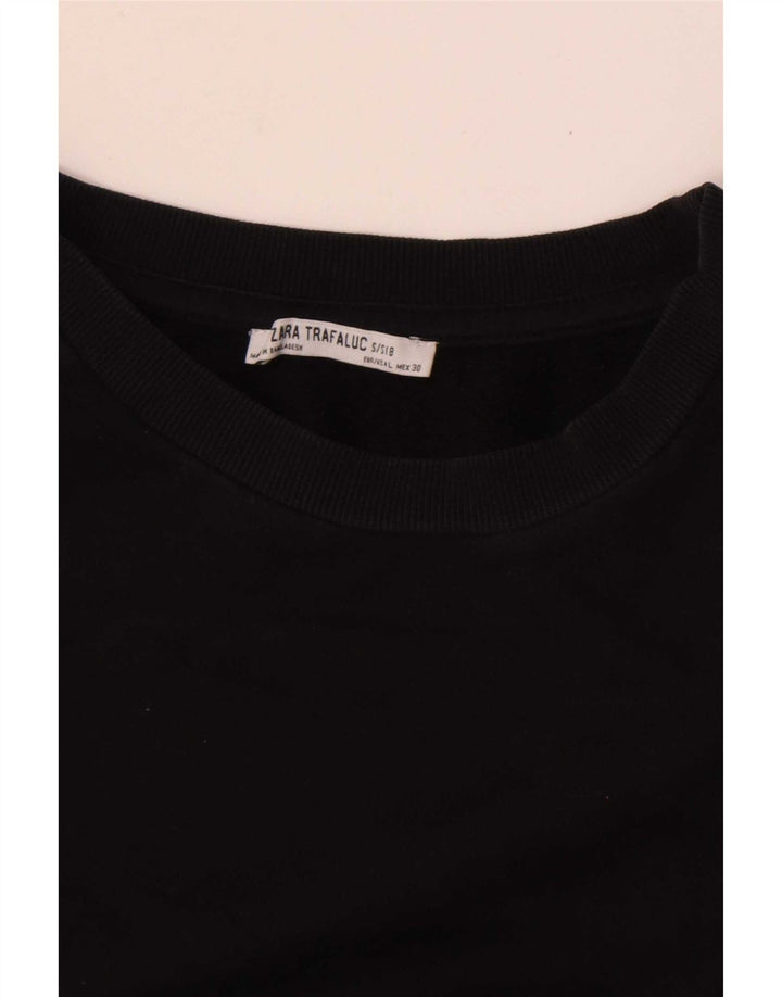 Felpa da donna Zara UK 14 grande nera