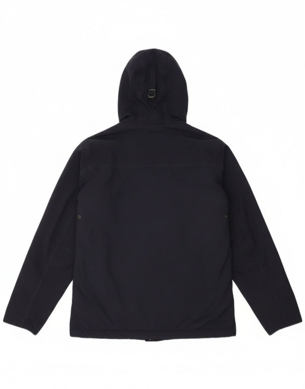 Giacca anorak con cappuccio grafico da uomo Napapijri UK 36 Small Blu Navy in poliammide