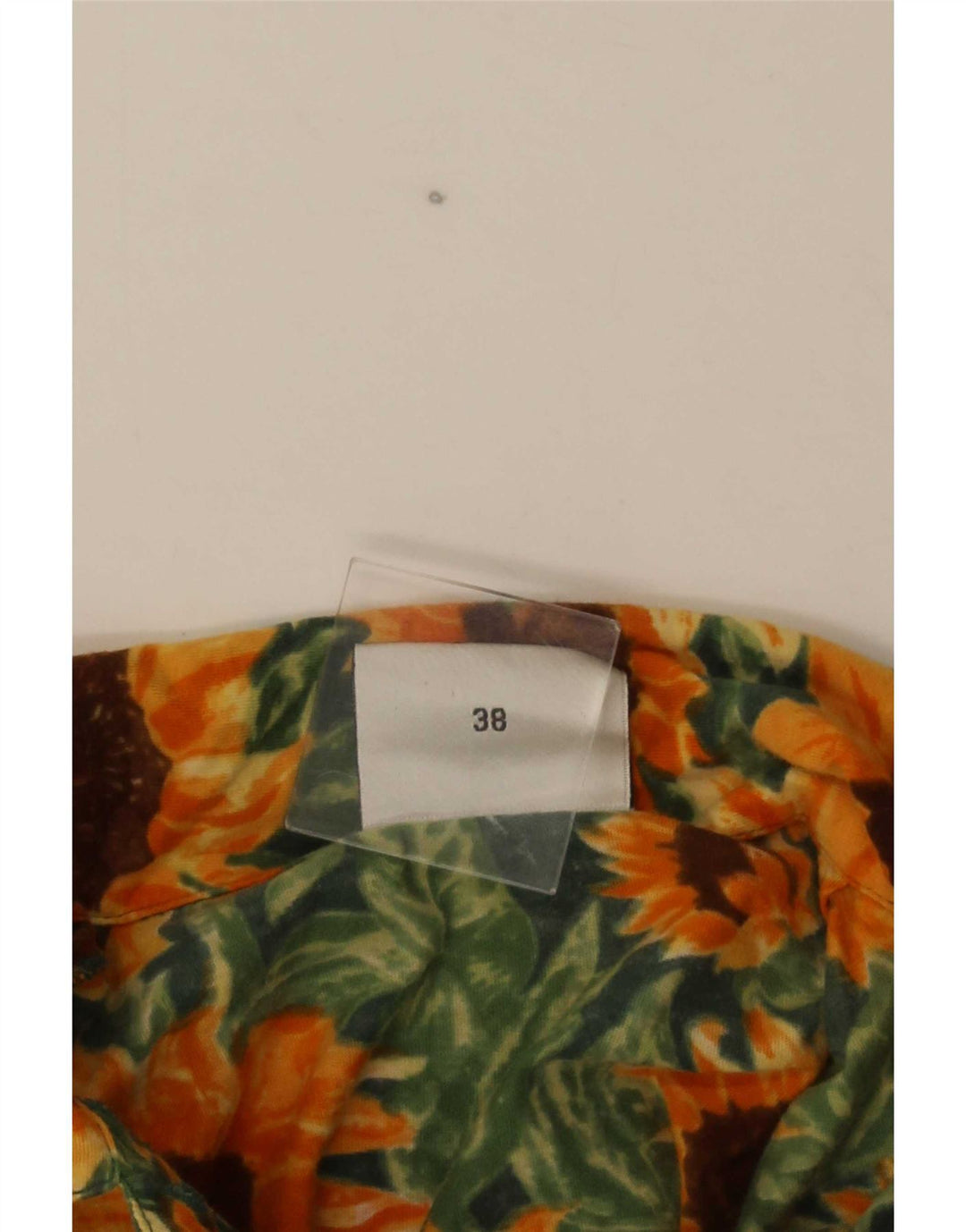 Camicia vintage da donna a maniche corte EU 38 medio multicolore floreale