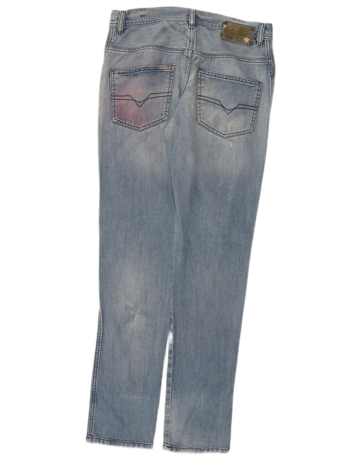 Jeans slim da donna Diesel Staffy effetto consumato W28 L31 cotone blu