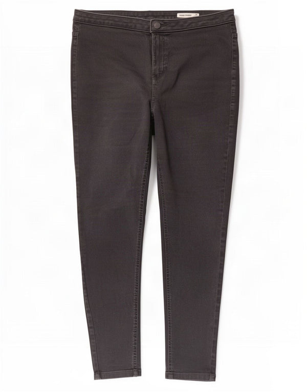 Jeans skinny da donna Marks & Spencer UK 18 XL W34 L28 Cotone grigio