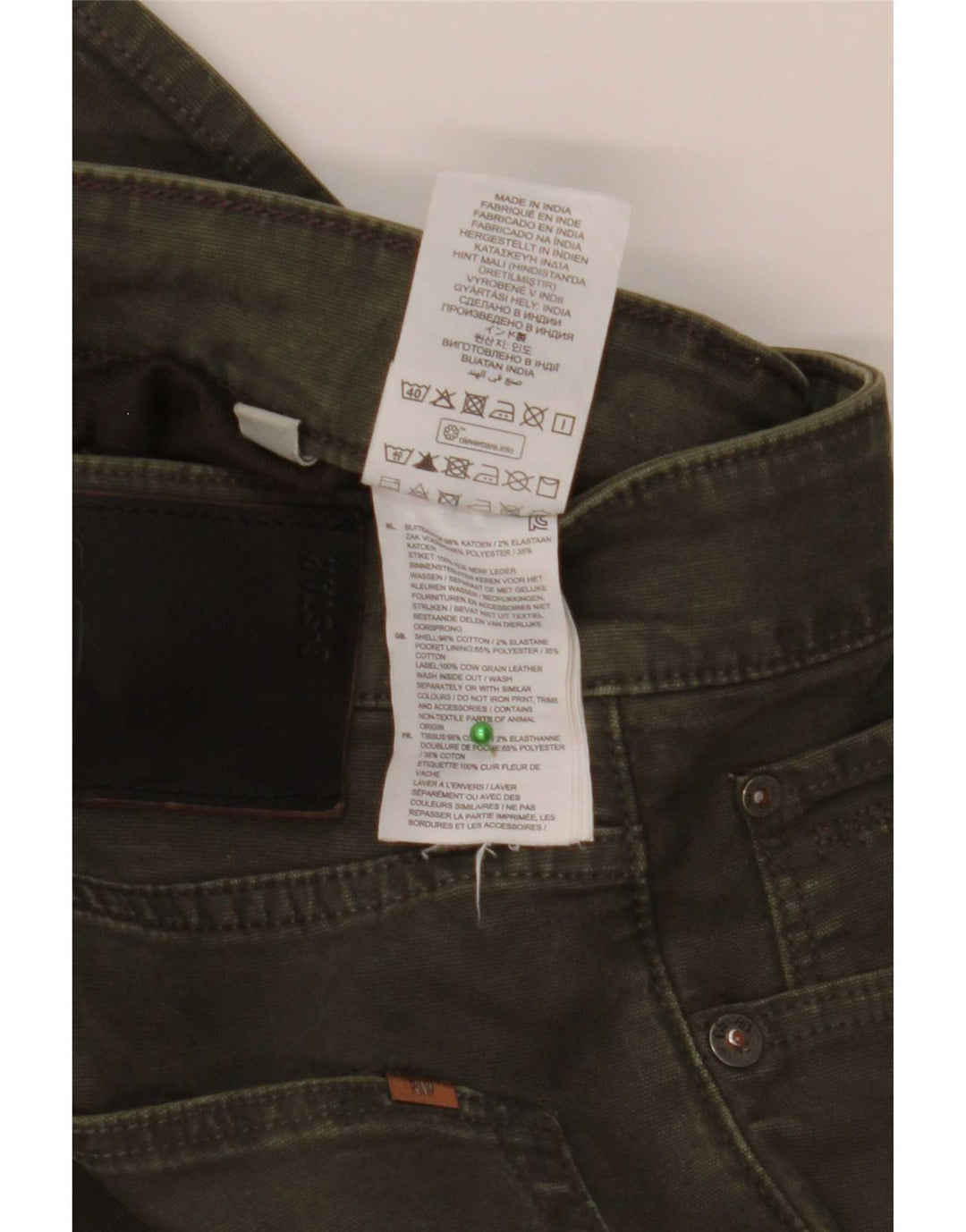 Jeans slim da uomo G-Star W30 L32 cotone kaki