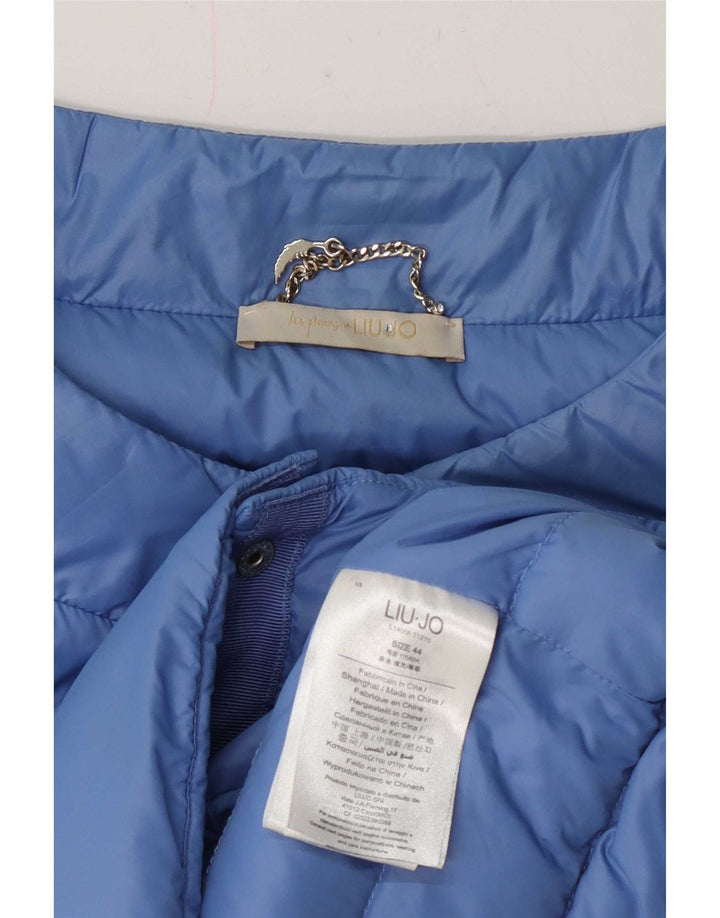 Piumino Donna Liu Jo Manica Corta IT 44 Blu Medio Poliammide