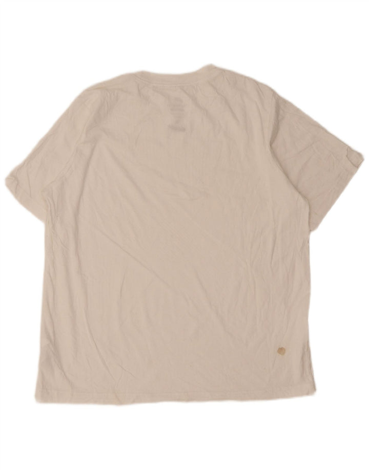 T-shirt Nike da uomo vestibilità ampia, top in cotone bianco medio