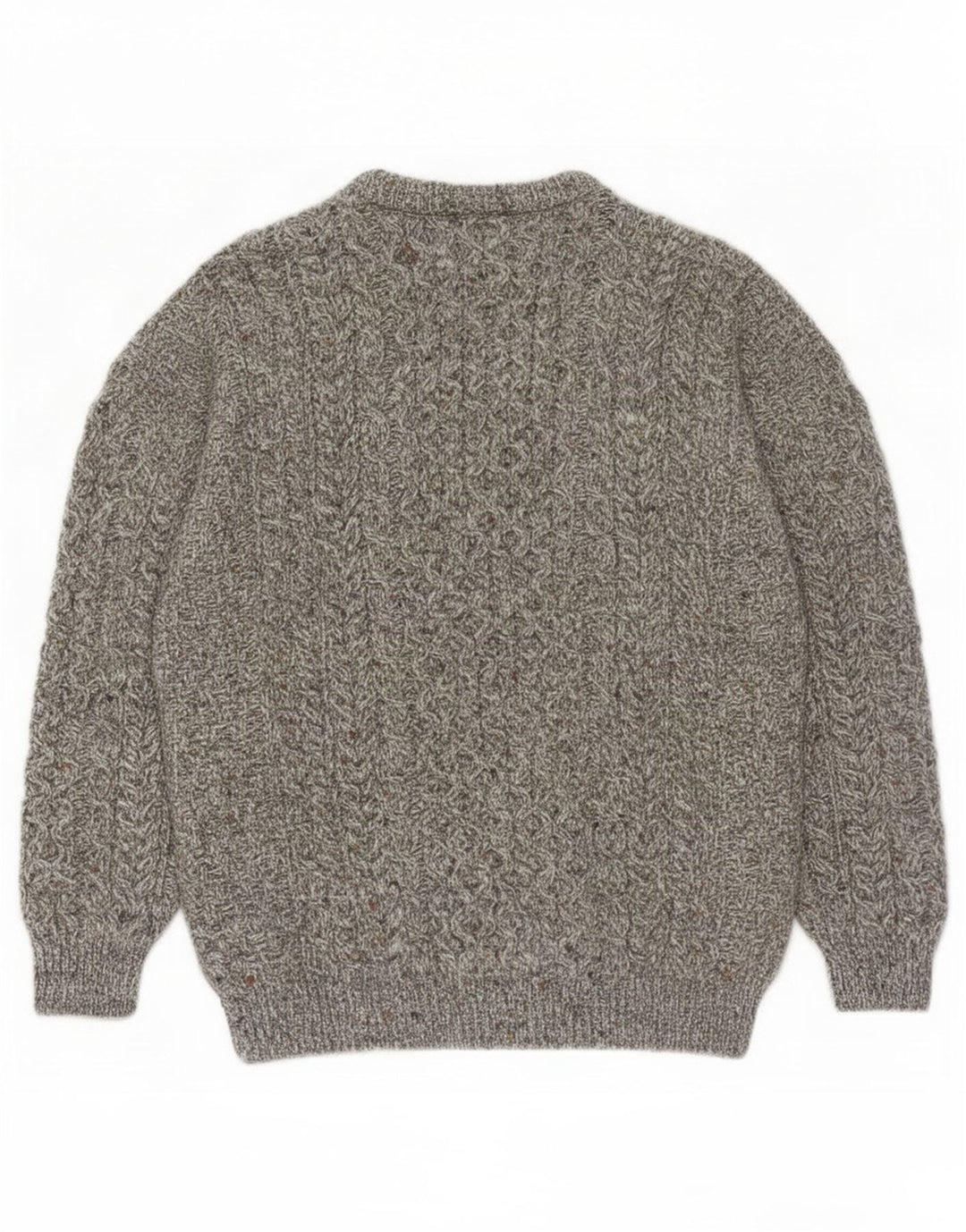 Maglione da uomo Carraig Donn in lana vergine grigio medio