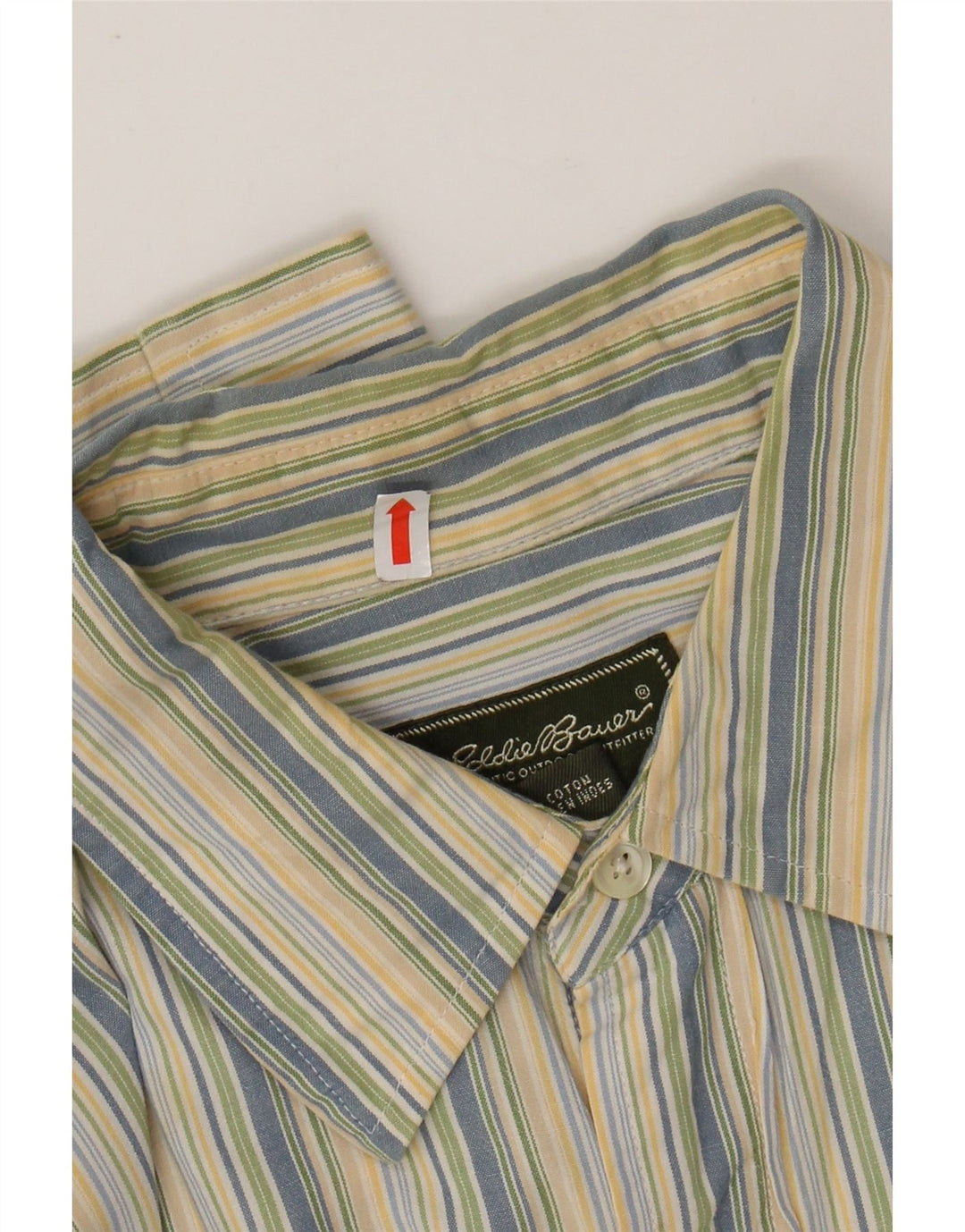 EDDIE BAUER Camicia da uomo in flanella di cotone a righe grandi multicolore