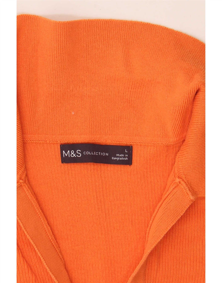 Polo da donna Marks & Spencer UK 14 grande arancione