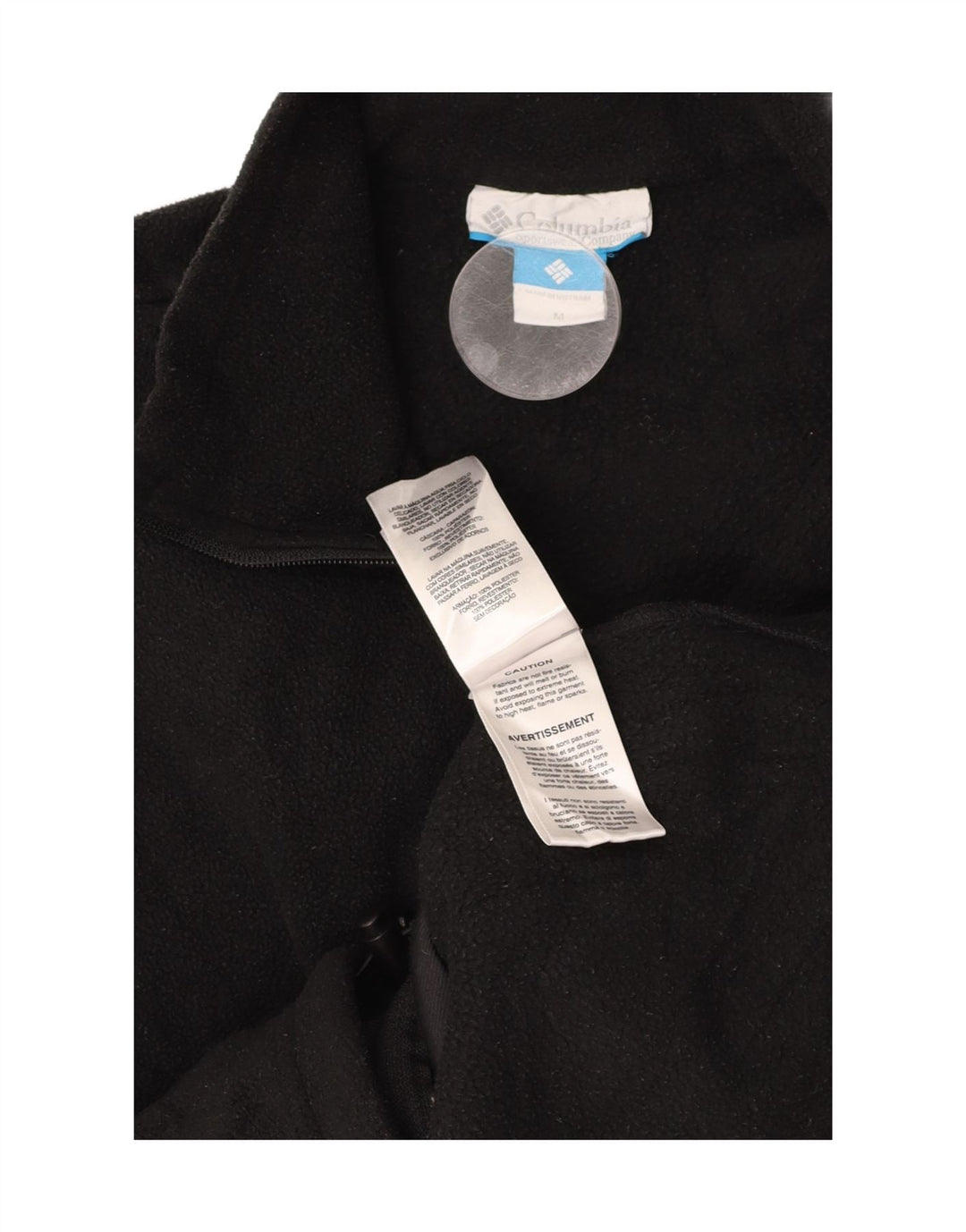 Giacca in pile da uomo COLUMBIA UK 38 poliestere nero medio