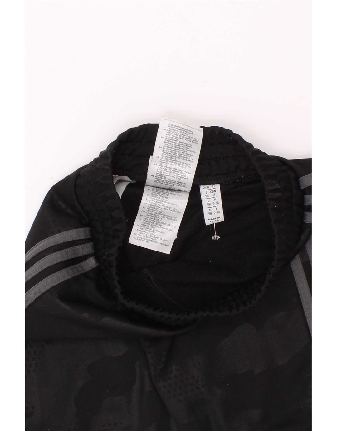 Pantaloni da tuta da ragazzo Adidas Joggers 2-3 anni Poliestere mimetico nero
