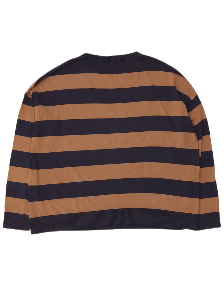 Maglione maglione con scollo a barca da fine settimana da donna Max Mara UK 14 blu navy medio