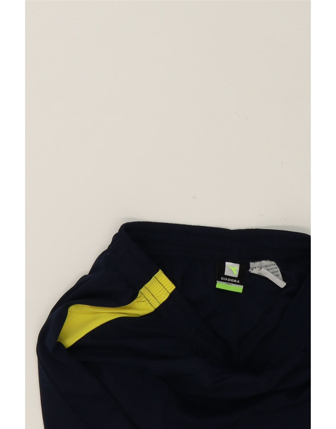 DIADORA Mens Sport Shorts Large  Navy Blue Colourblock Polyester Vintage Diadora and Second-Hand Diadora from Messina Hembry 
