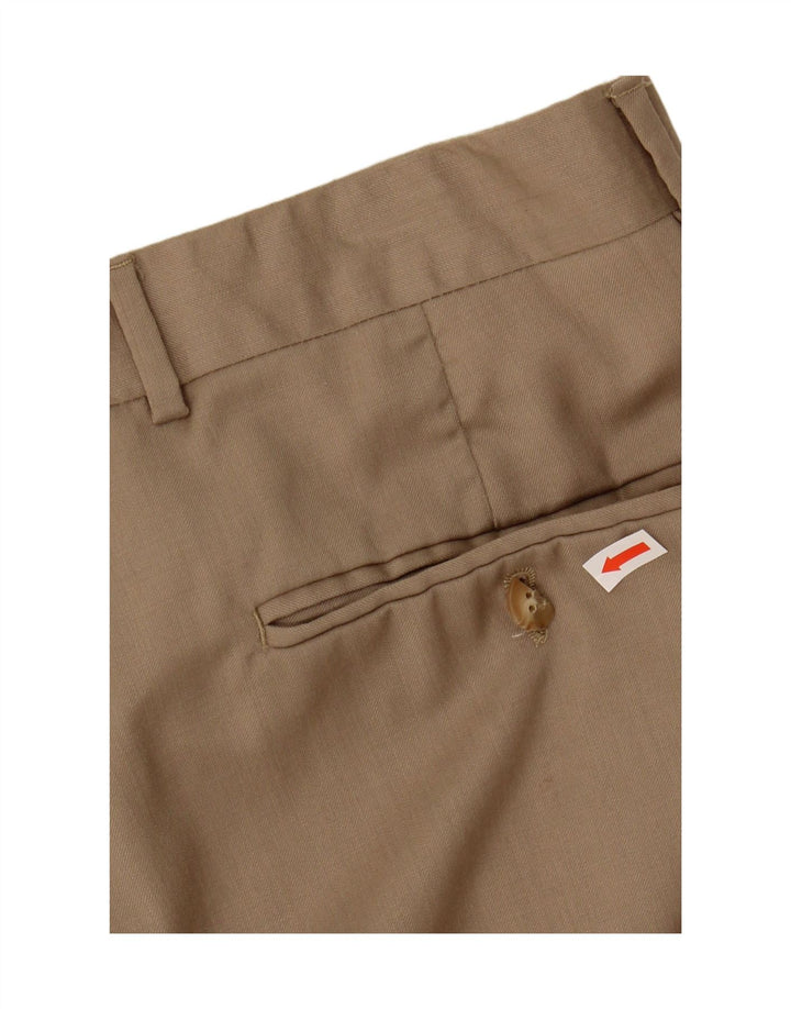 IZOD Mens Pegged Suit Trousers W36 L29 Brown Vintage Izod and Second-Hand Izod from Messina Hembry 