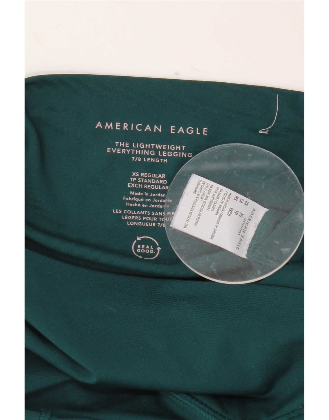 Leggings da donna American Eagle UK 4 XS poliestere verde