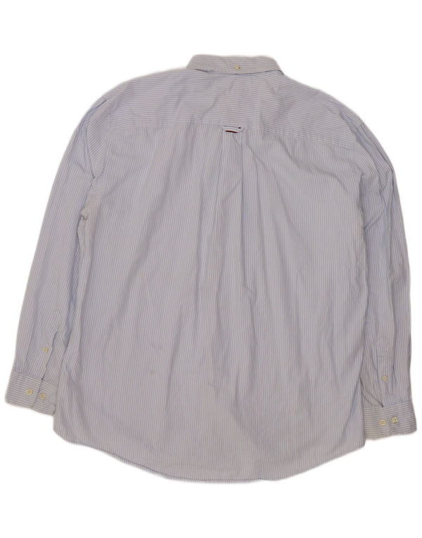 Camicia da uomo Tommy Hilfiger 2XL cotone a righe blu