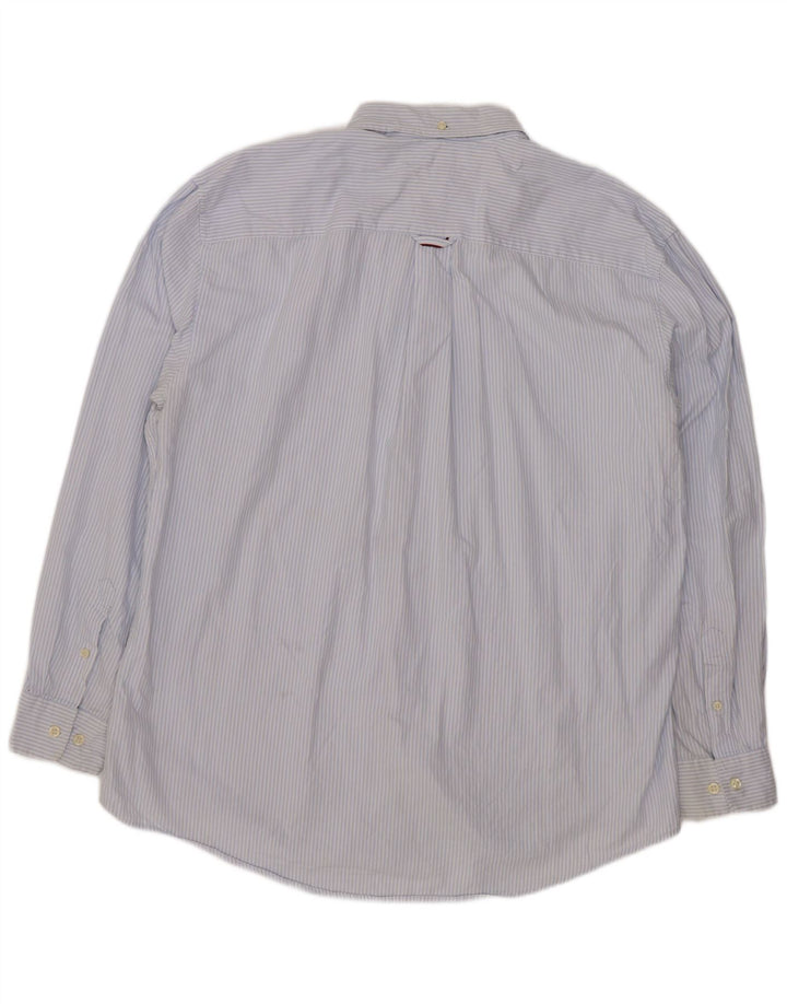 Camicia da uomo Tommy Hilfiger 2XL cotone a righe blu