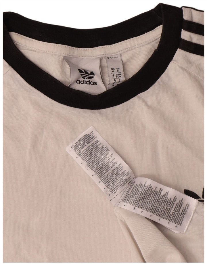 T-shirt da uomo Adidas Top in cotone bianco medio