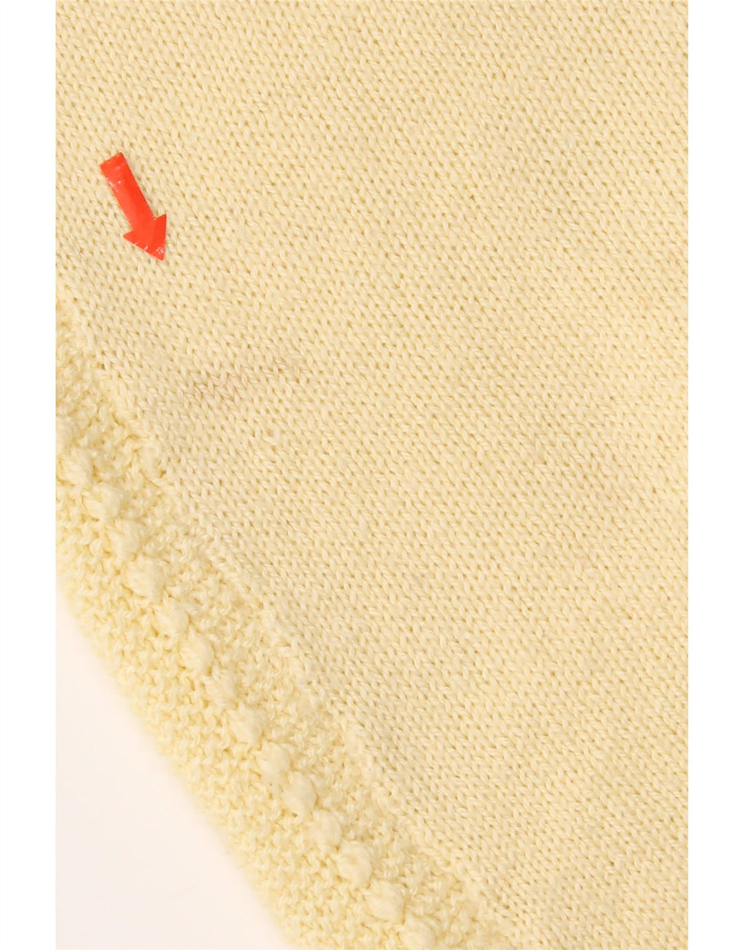 Canottiera vintage da donna UK 14 grande gialla