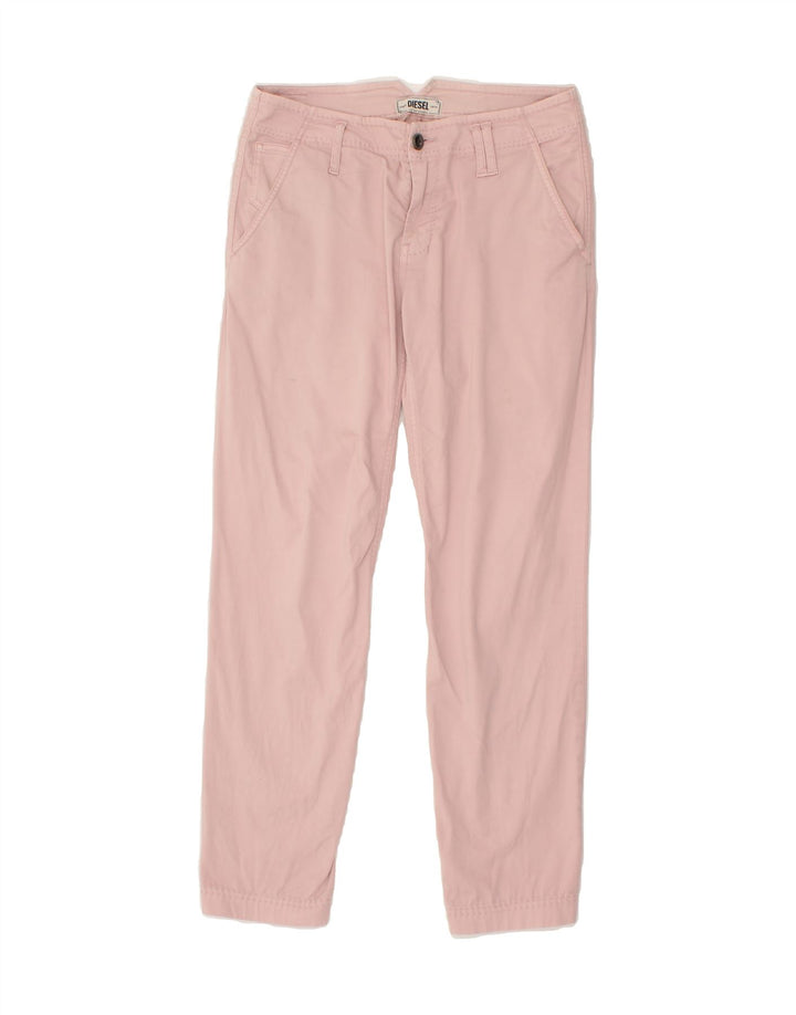 DIESEL Womens Slim Chino Trousers W27 L28  Pink Vintage Diesel and Second-Hand Diesel from Messina Hembry 