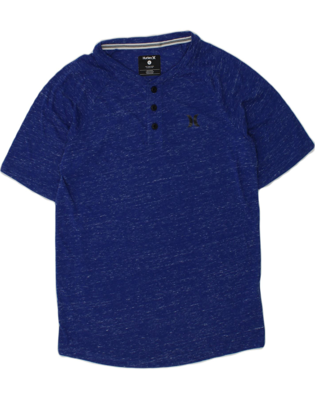 HURLEY Boys T-Shirt Top 12-13 Years Large Blue Flecked Cotton | Vintage Hurley | Thrift | Second-Hand Hurley | Used Clothing | Messina Hembry 